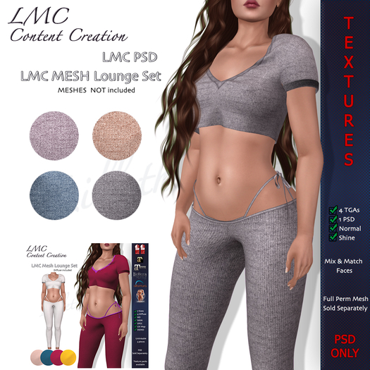 LMC PSD - Lounge Set - PSD & Textures ONLY !!!