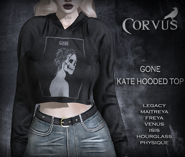 Corvus : Gone Kate Hooded Top