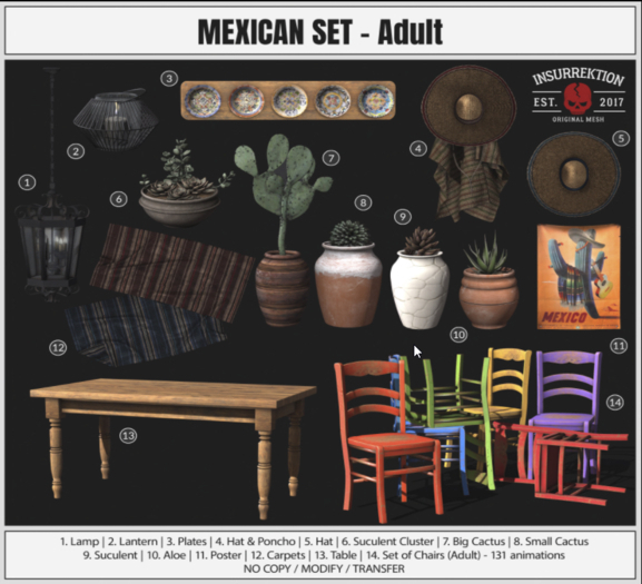 [IK] Mexican Set - 11. Poster - COMMON