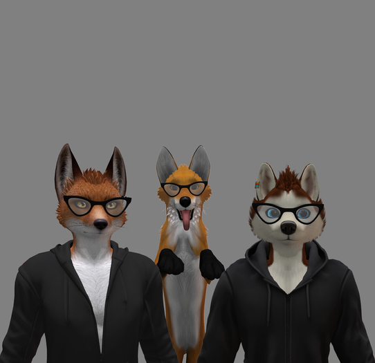 Catseye glasses for Furry, Human and JOMO Fox