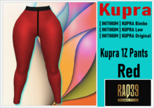 [R39] Kupra 1Z Pants Red