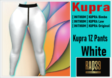 [R39] Kupra 1Z Pants White