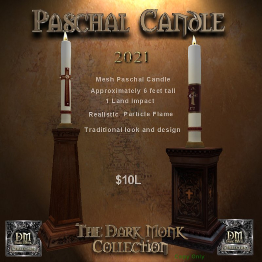 DM Paschal Candle Set 2021