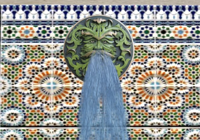 Greenman - Pouring Water