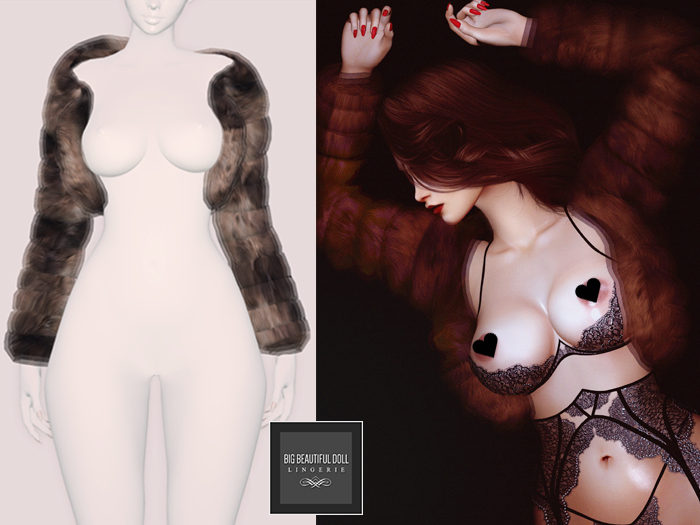 COLETTE ebody reborn fur coat maitreya larax fur coat juicy rolls fur coat