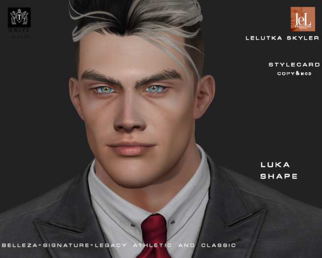 ::TW:: LUKA SHAPE FOR  LELUTKA  HEAD SKYLER 2.5