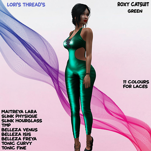 [L.T] Roxy Catsuit -Green (ADD ME)