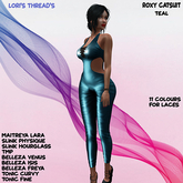 [L.T] Roxy Catsuit - Teal (ADD ME)