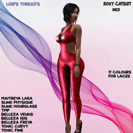 [L.T] Roxy Catsuit - Red (ADD ME)