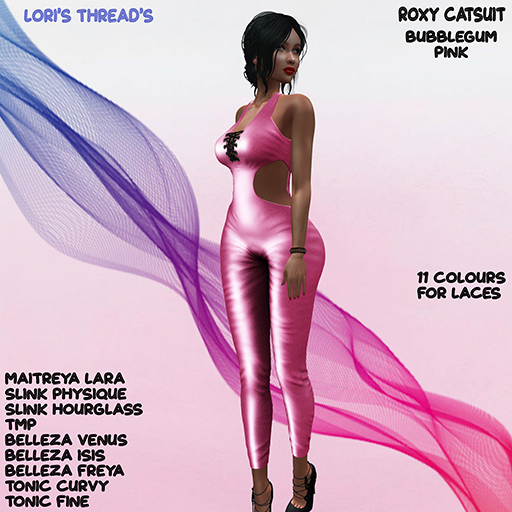 [L.T] Roxy Catsuit - Bubblegum Pink (ADD ME)