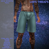 [L.T] Nick Shorts - Teal (ADD ME)