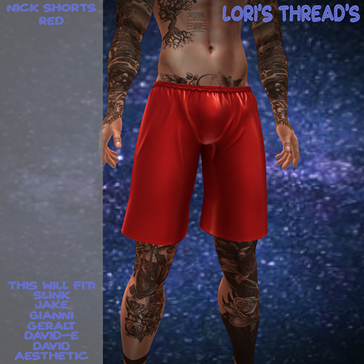 [L.T] Nick Shorts - Red (ADD ME)
