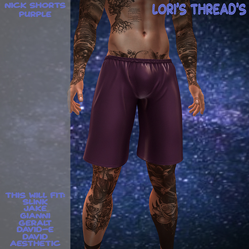[L.T] Nick Shorts - Purple (ADD ME)
