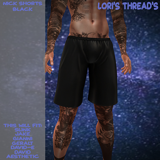 [L.T] Nick Shorts - Black (ADD ME)