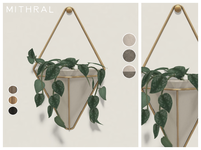Mithral * Scindapsus Wall Pocket Fat Pack