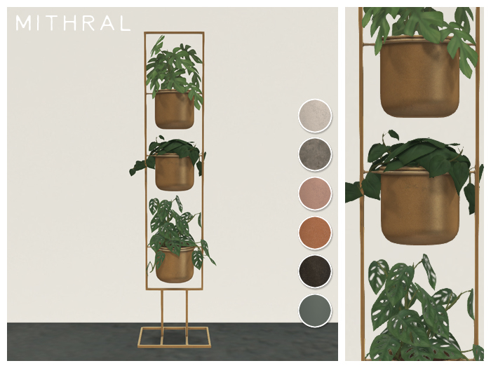 Mithral * Planter Tower Trio (Gold)