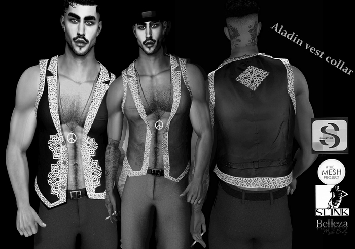 ==FLSTYLE== Aladin vest Collar demo