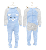 * {.:Little Stars.:} * Teddy Footie PJ - Blue (non-fitted) TD Baby & Bebe