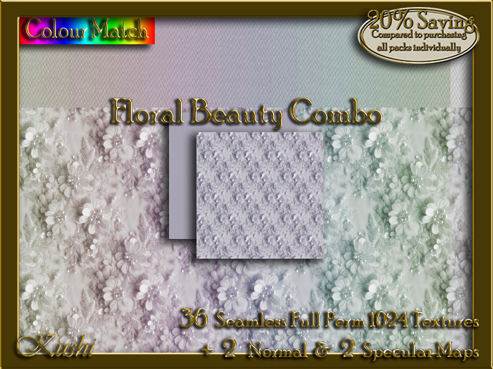 Floral Beauty Combo Seamless Texture Set