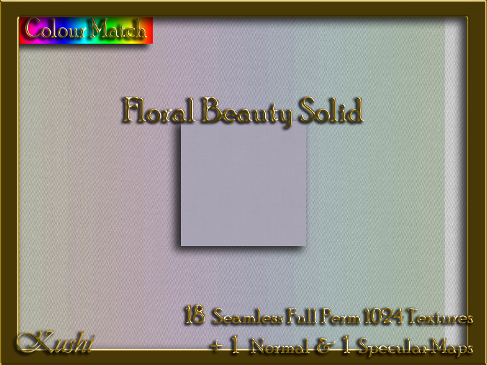 Floral Beauty Solid Seamless Texture Set