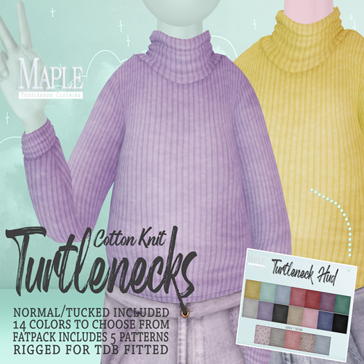 {m} turtleneck: black