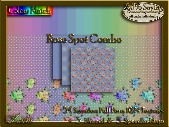 Rose Spot Combo Seamless Texture Set