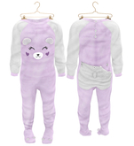* {.:Little Stars.:} * Teddy Footie PJ - Purple (non-fitted) TD Baby & Bebe