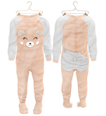 * {.:Little Stars.:} * Teddy Footie PJ - Peach (non-fitted) TD Baby & Bebe