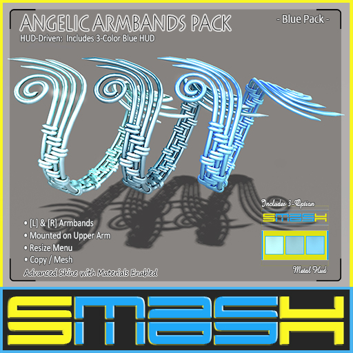 SMASH - Angelic Armbands(Blue) BOXED