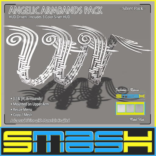 SMASH - Angelic Armbands(Silver) BOXED