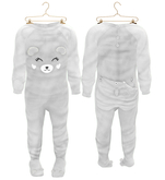 * {.:Little Stars.:} * Teddy Footie PJ - Gray (non-fitted) TD Baby & Bebe