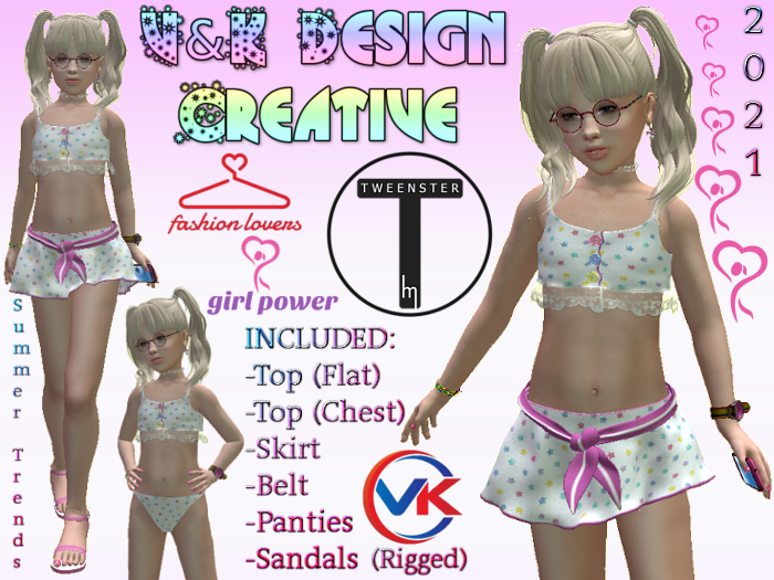 V&K Design Tweenster Angela complete Outfit
