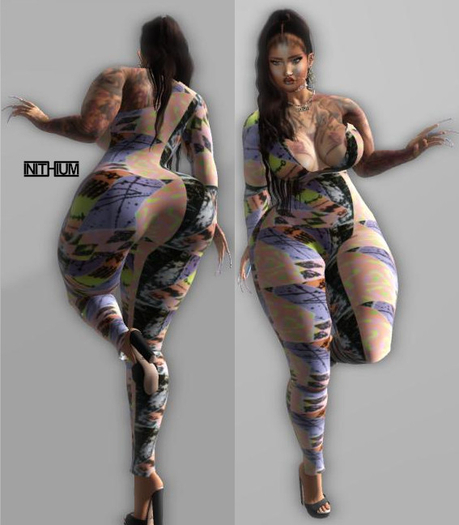 ***LaLas Threads Kupa BodySuit 8os patchWork