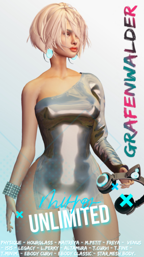 GW - Mirror Asymmetric Mini Dress