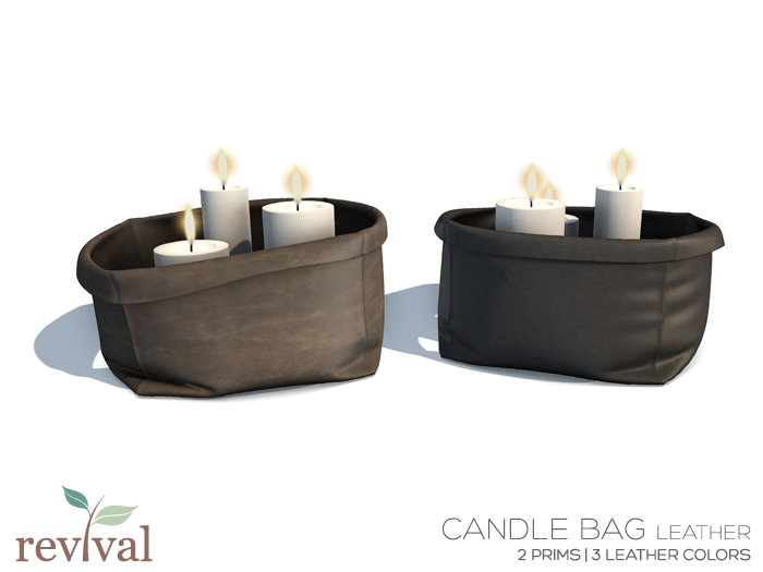 .:revival:. candle bag leather