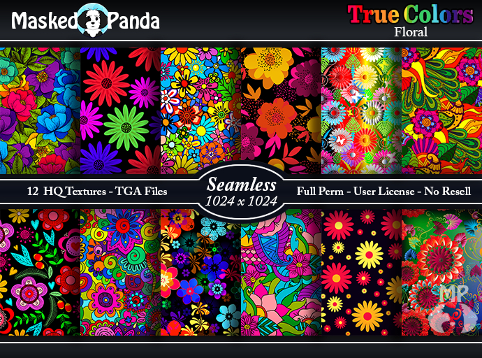 MP True Colors Floral - Seamless Textures - Full Perm