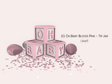 {C} Oh.Baby Blocks Pink - Tip Jar