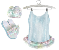 * {.:Little Stars.:} * Iridescent Swimsuit - Blue {non-fitted TD B&K}