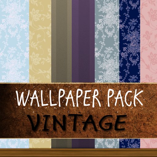 VINTAGE WALLPAPER PACK -58 TEXTURES !!