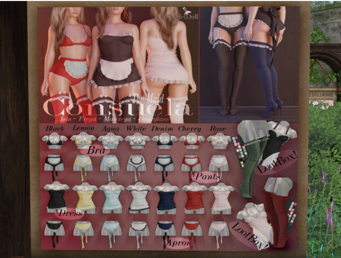 _CandyDoll_Lynn Boots Freya - RARE - + Lynn ROSE bodysuit