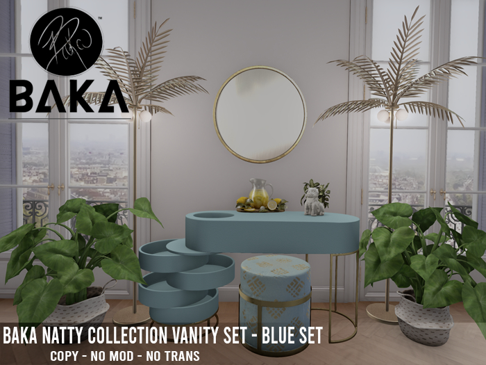 BAKA//NATTY//VANITY SET BLUE