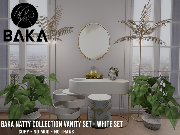 BAKA//NATTY//VANITY SET WHITE
