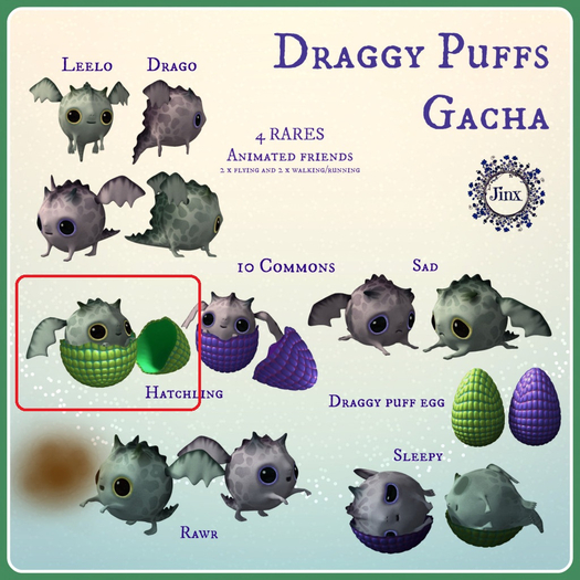 Jinx : Draggy Puffs Hatching Leelo - REZZ me to unpack