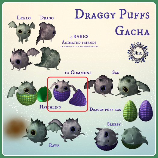 Jinx : Draggy Puffs Hatchling Drago - REZZ me to unpack