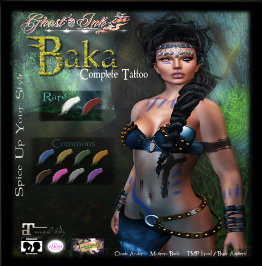 FGC Ghost'Ink Tattoo   ::BAKA :: Red  - RARE