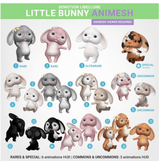 SEmotion Libellune Little Bunny #3 ULTRARARE