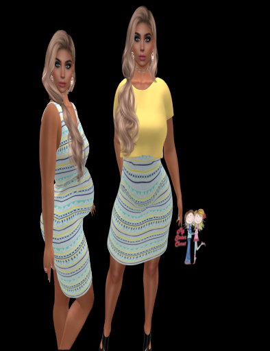 Yellow Stripe Dresses