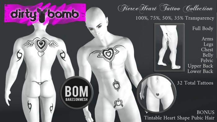 >db} FierceHeart BoM Tattoo Collection