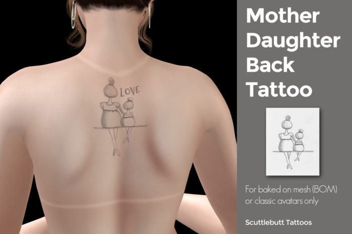 .::Scuttlebutt::. Mother Daughter Back Tattoo