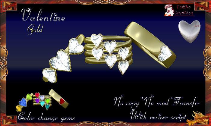 Wedding rings - Valentine "gold"